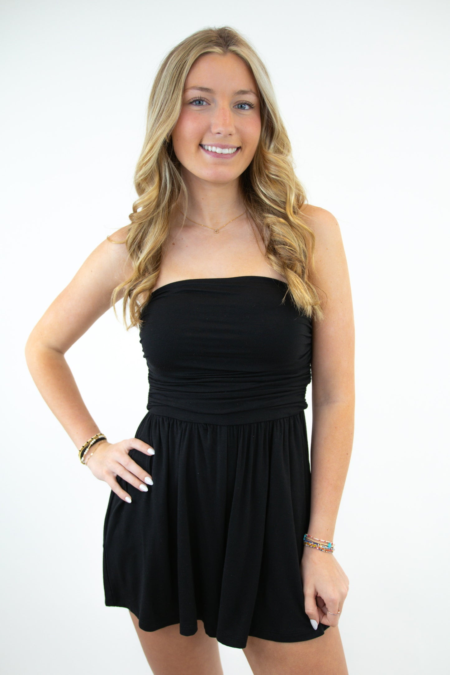 Strapless Tube Top Romper