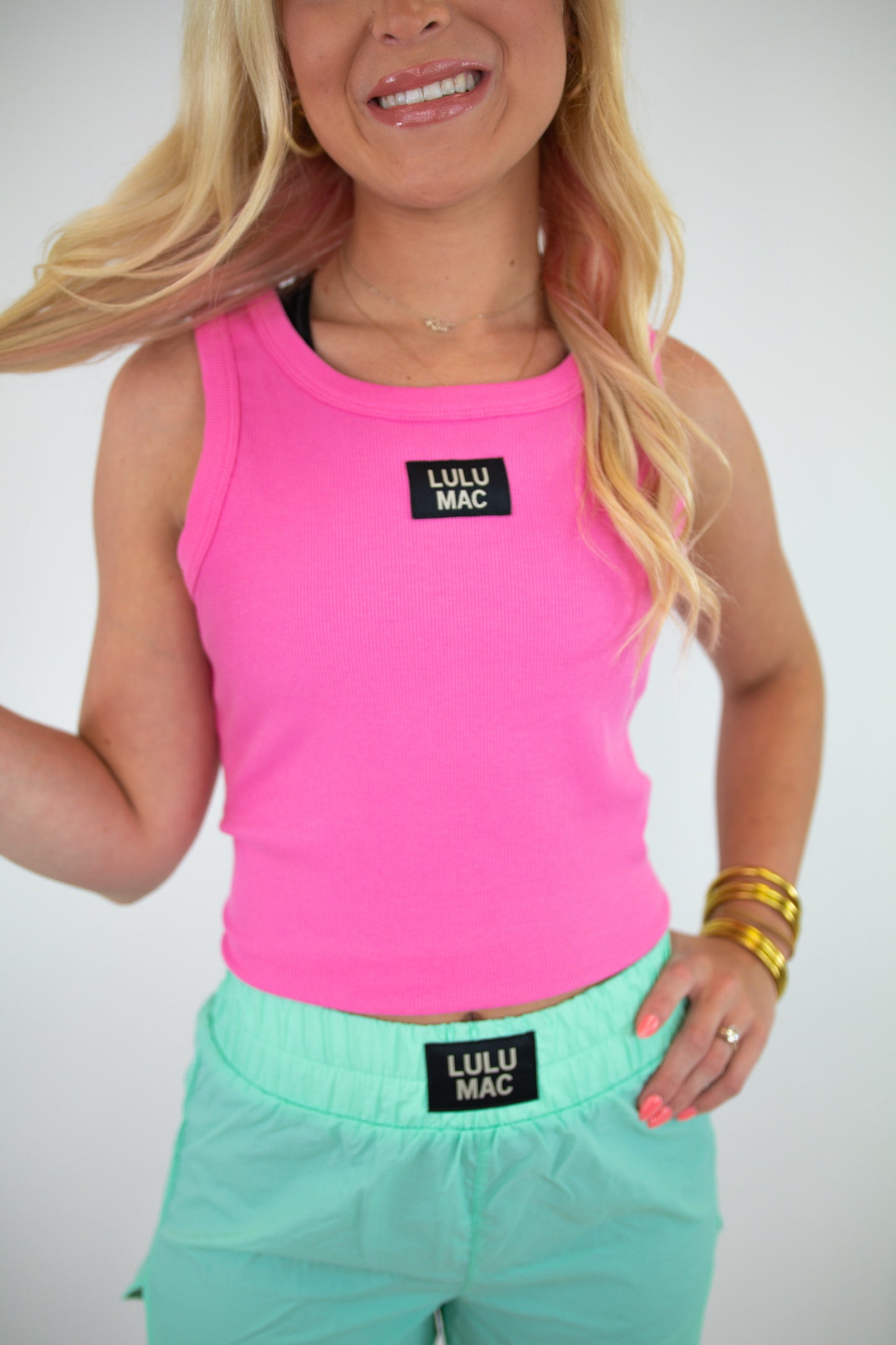 BubbleGum Pink LULU MAC Tank Top