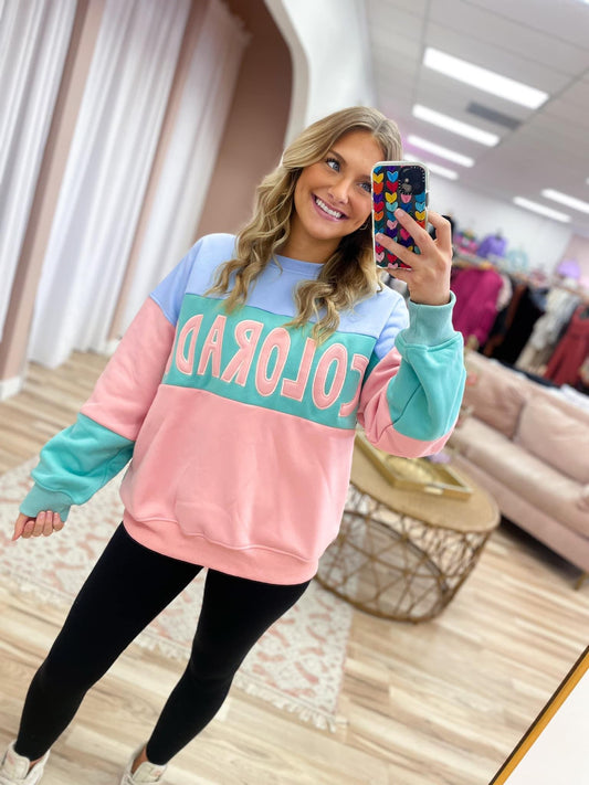 Colorado Colorblock Oversized Sweatshirt