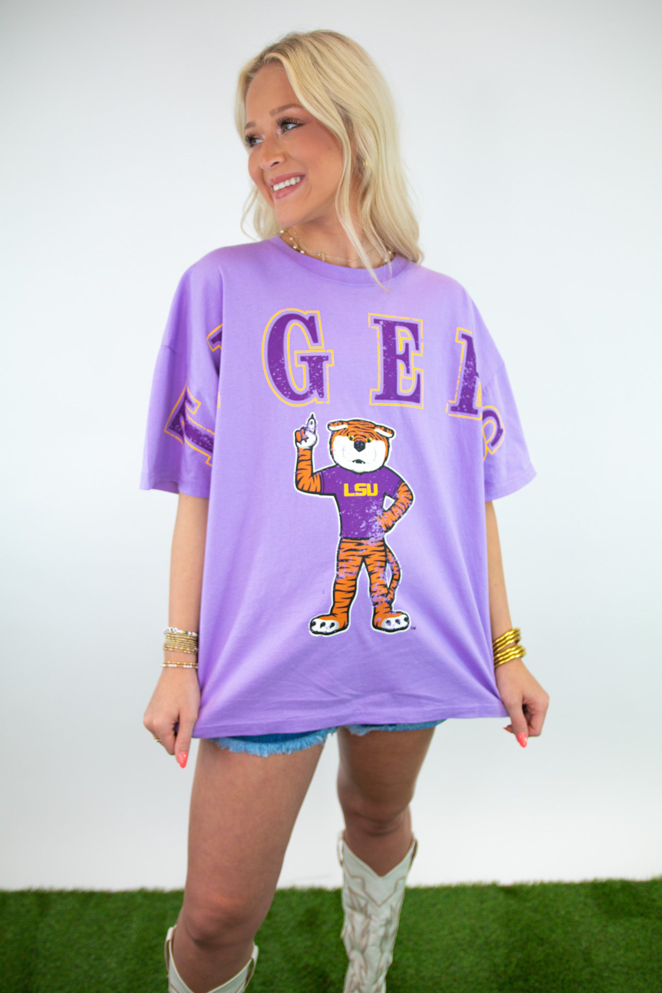 Tigers Licensed Oversized Game Day Tee