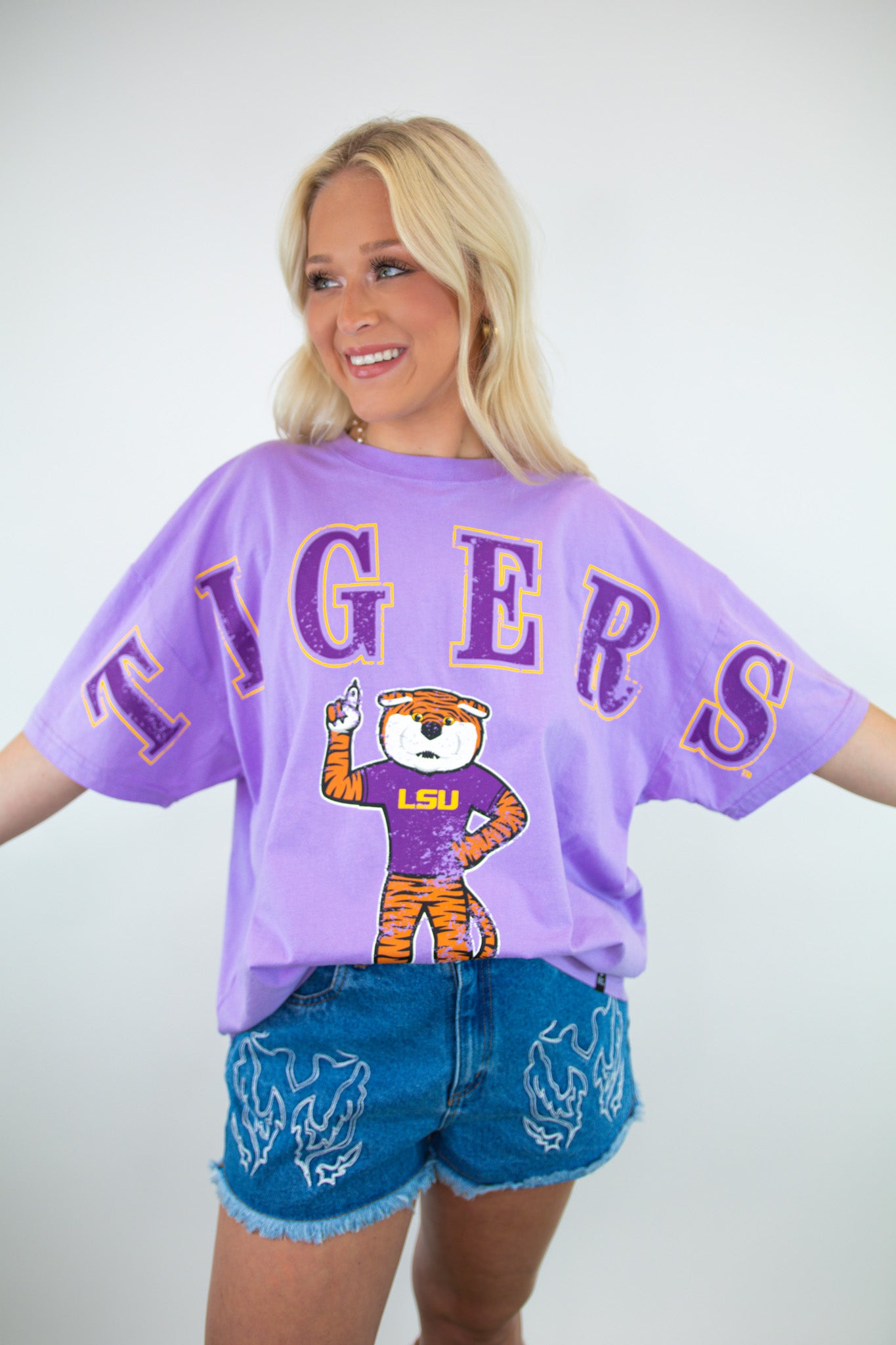 Tigers Licensed Oversized Game Day Tee