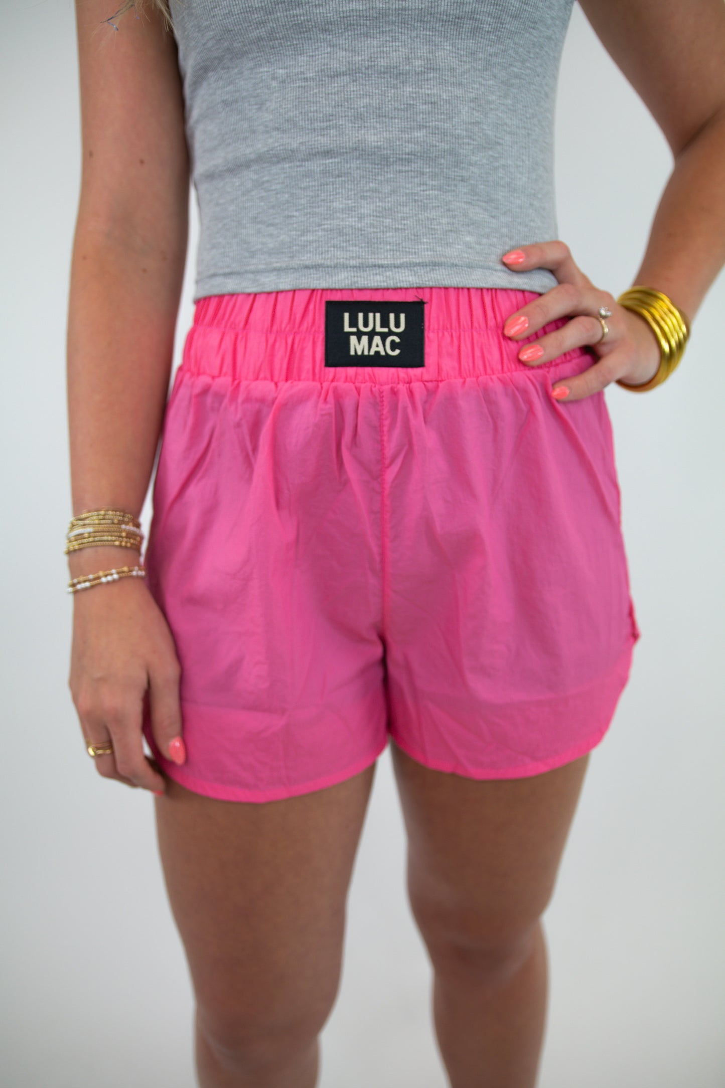 BubbleGum Pink Lulu Mac Shorts