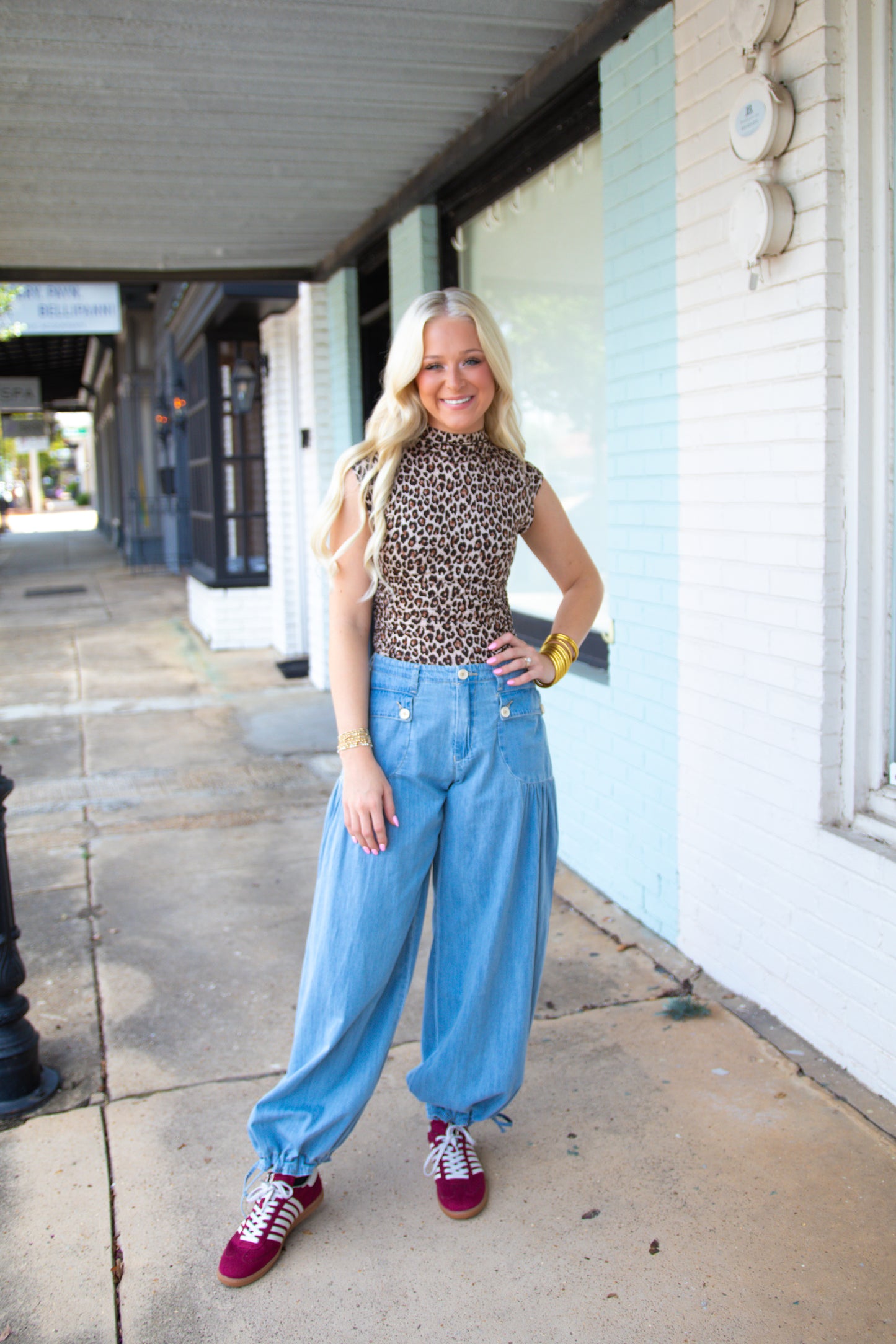 Cotton Denim Lotus Jean