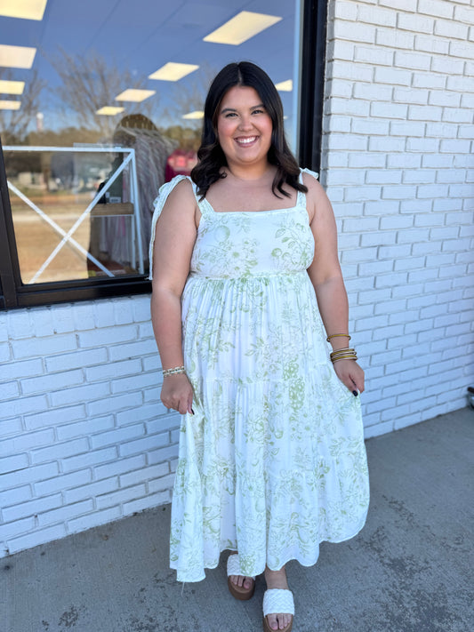 Ivory & Olive Fruit Florals Dress
