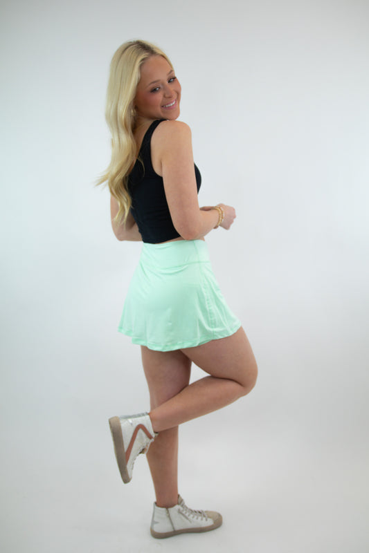 Mint Butter Soft Athletic Skort