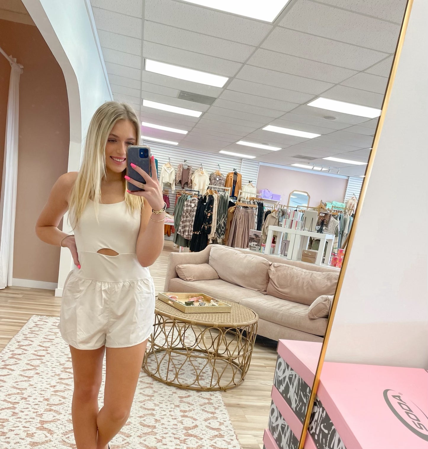 Athletic Cutout Romper