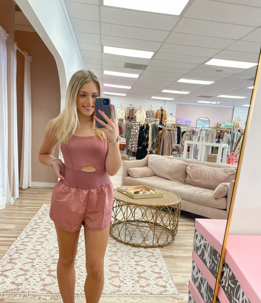 Athletic Cutout Romper