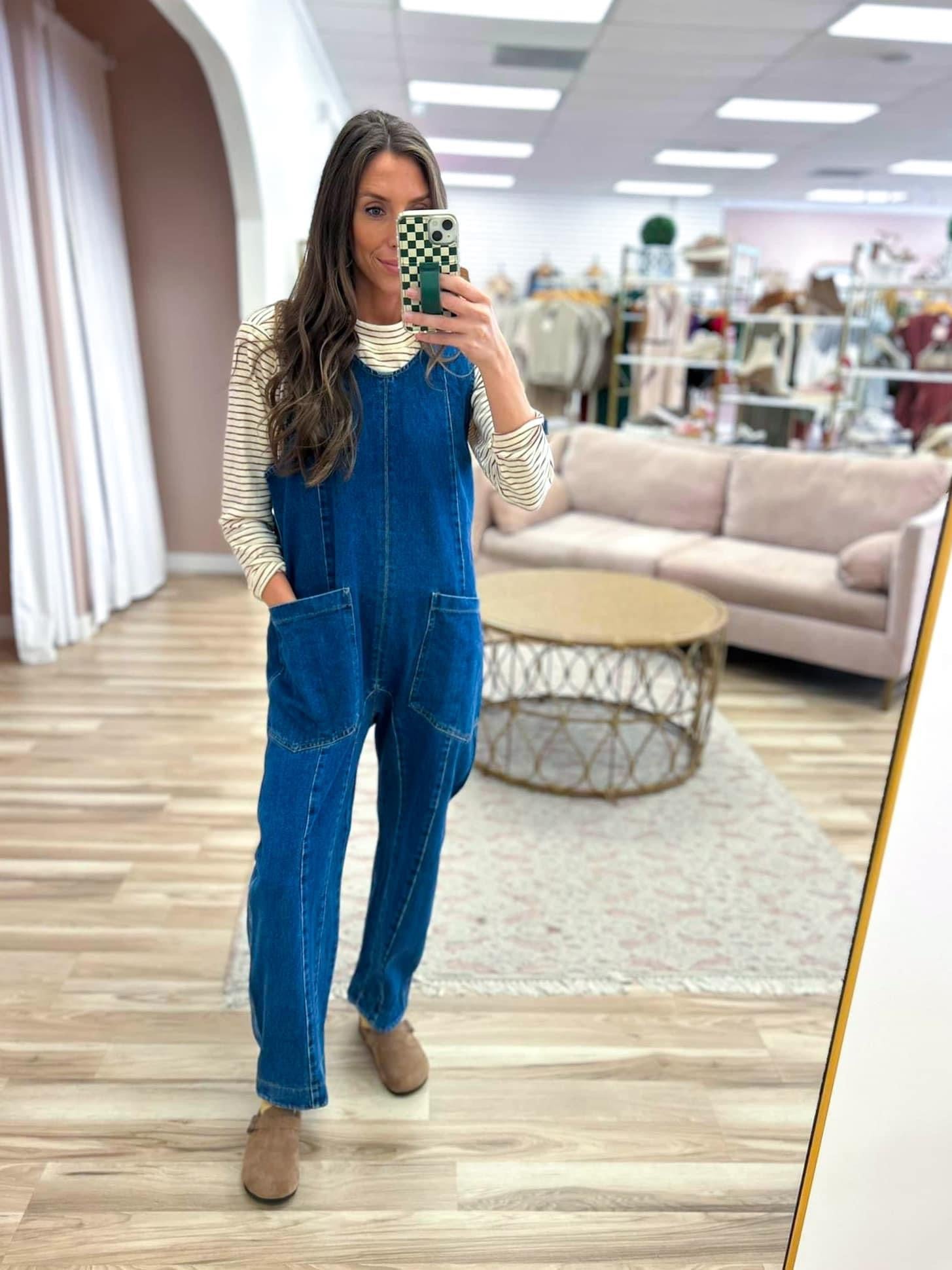 Jean jumpsuit for girls online