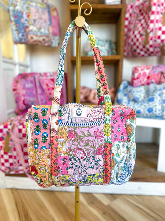 Fancy Grace Quilted Mini Duffel