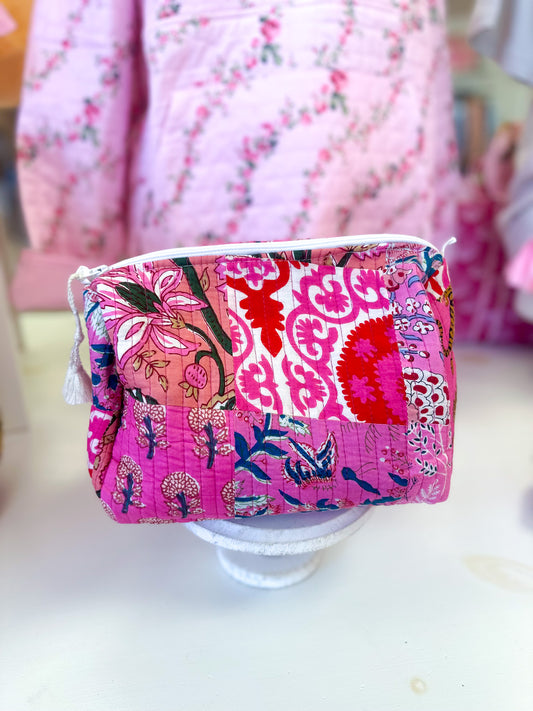 Quilted Cosmetic Bag