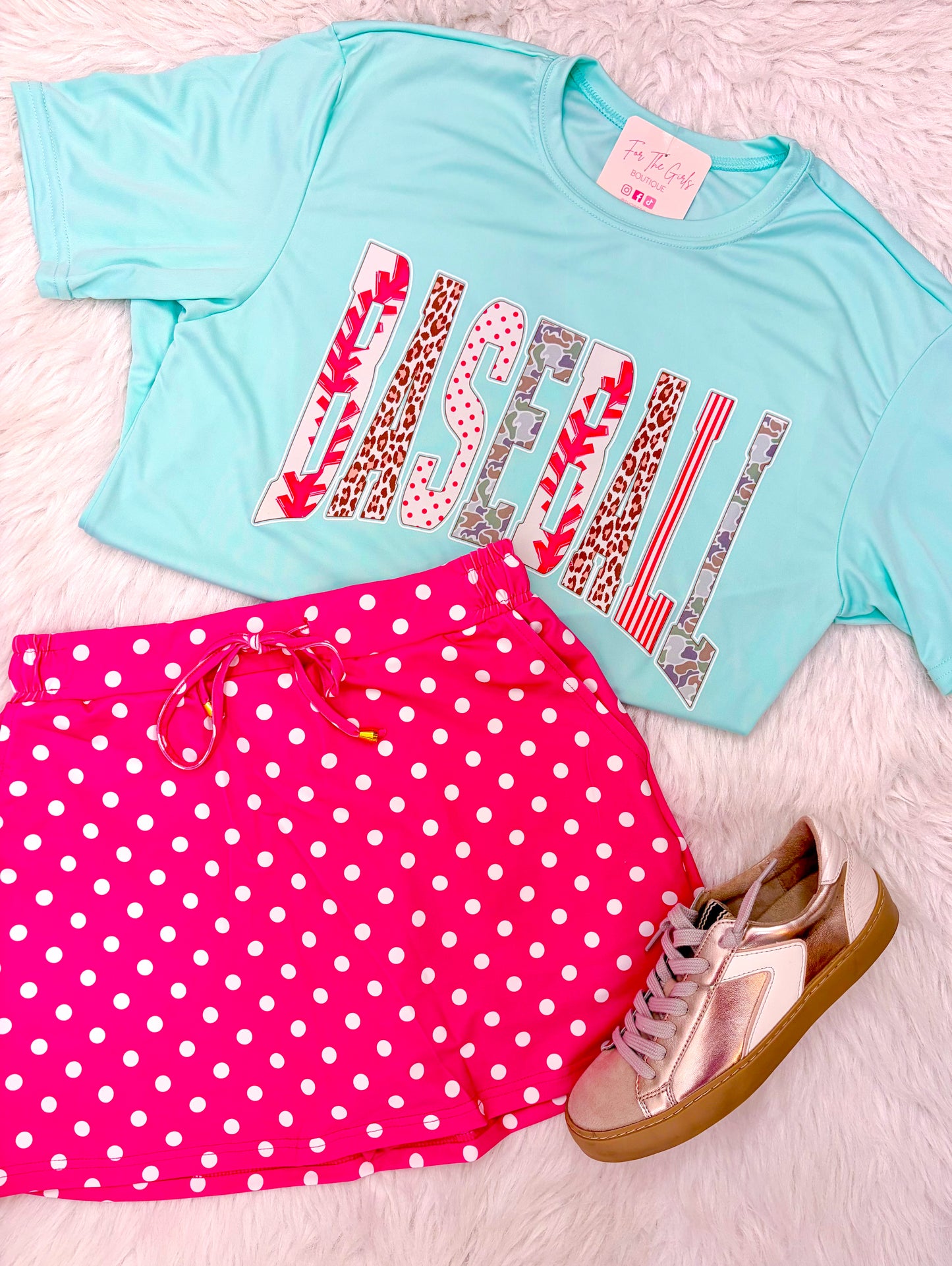 Mint Baseball Graphic Tee
