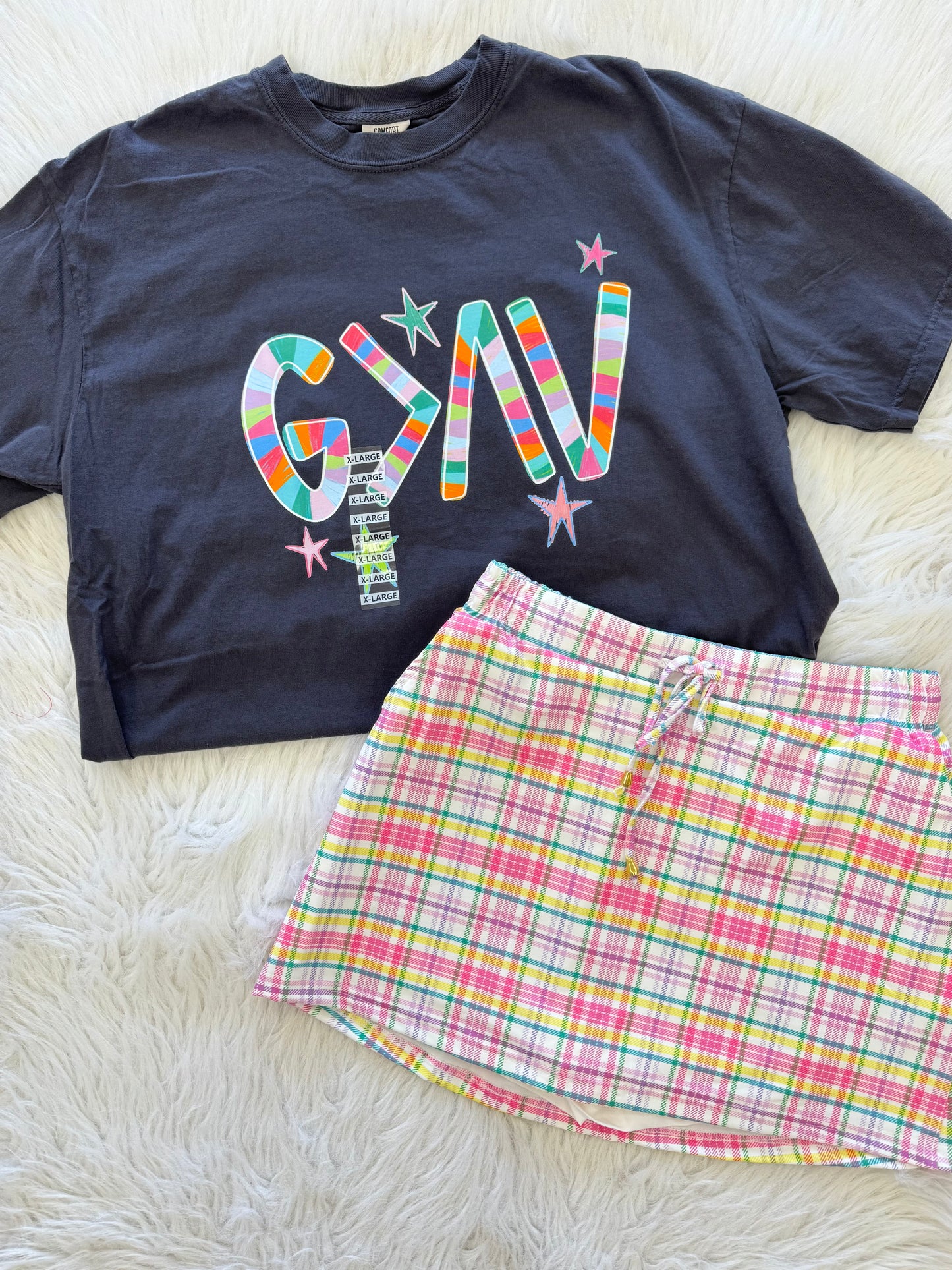Spring Social Plaid Skort