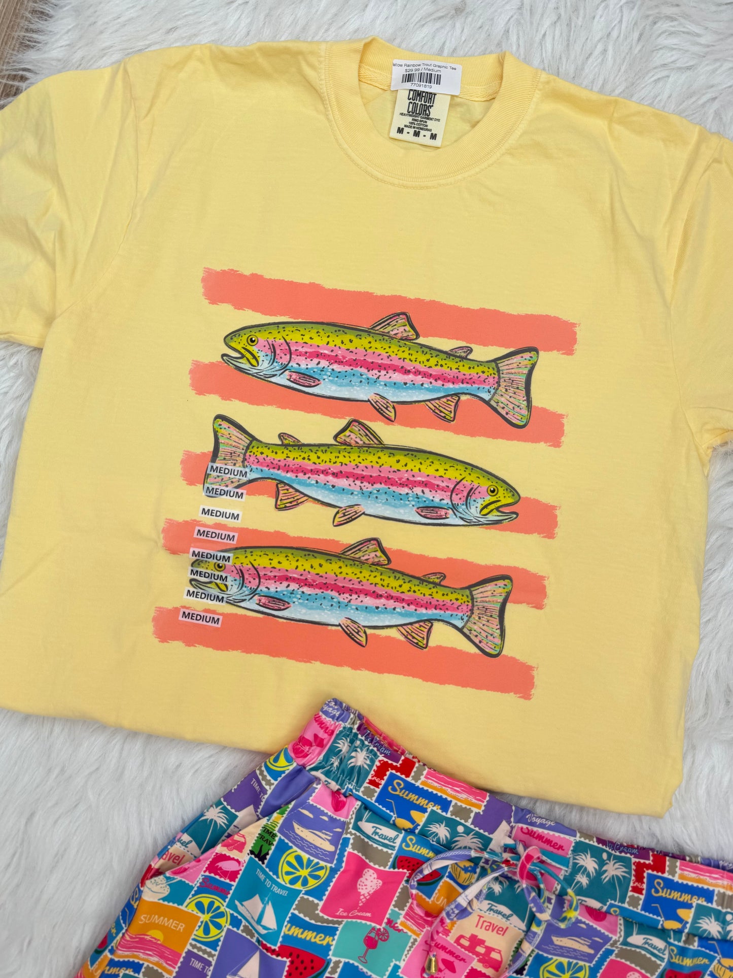 Yellow Rainbow Trout Graphic Tee