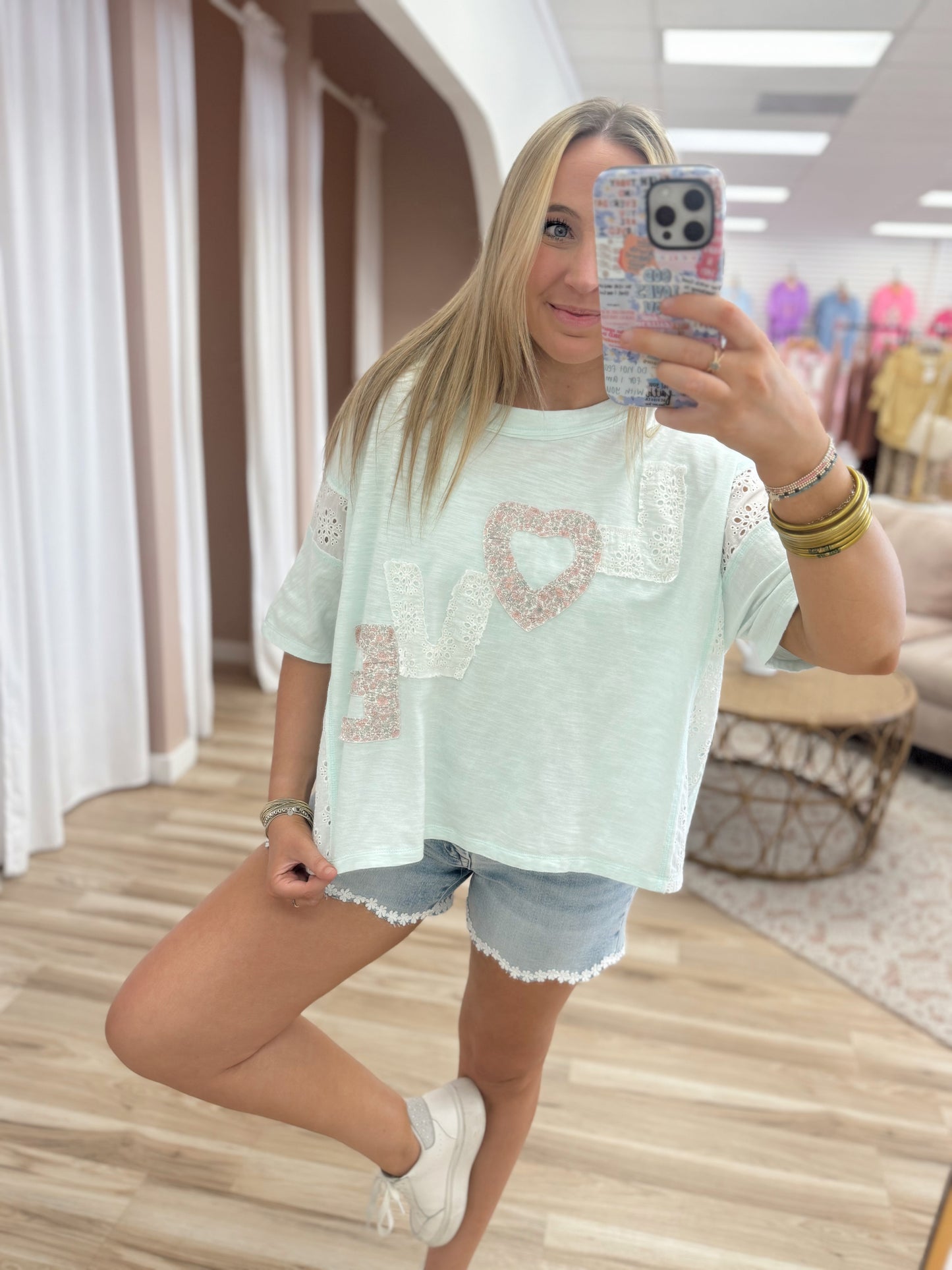 Mint Love Knit Top