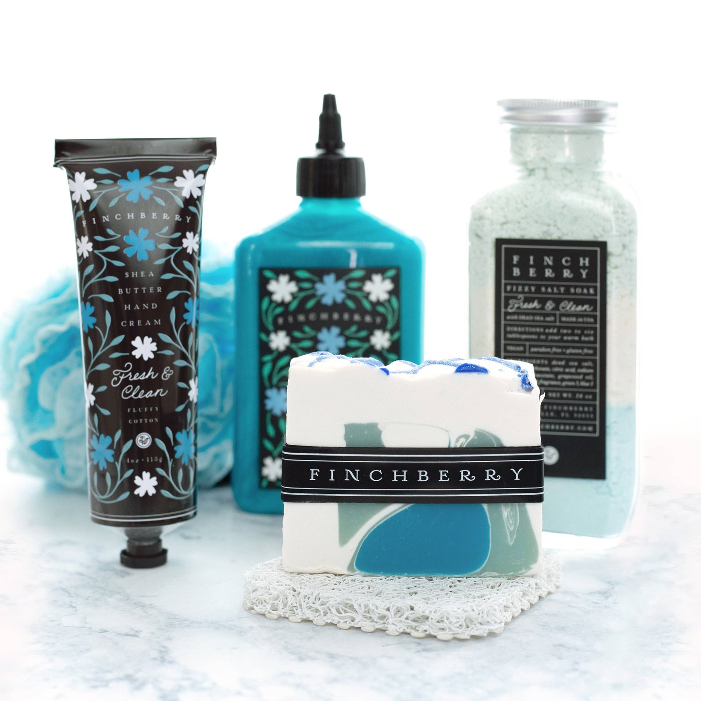 FinchBerry Fresh & Clean Cotton Blossom Soap