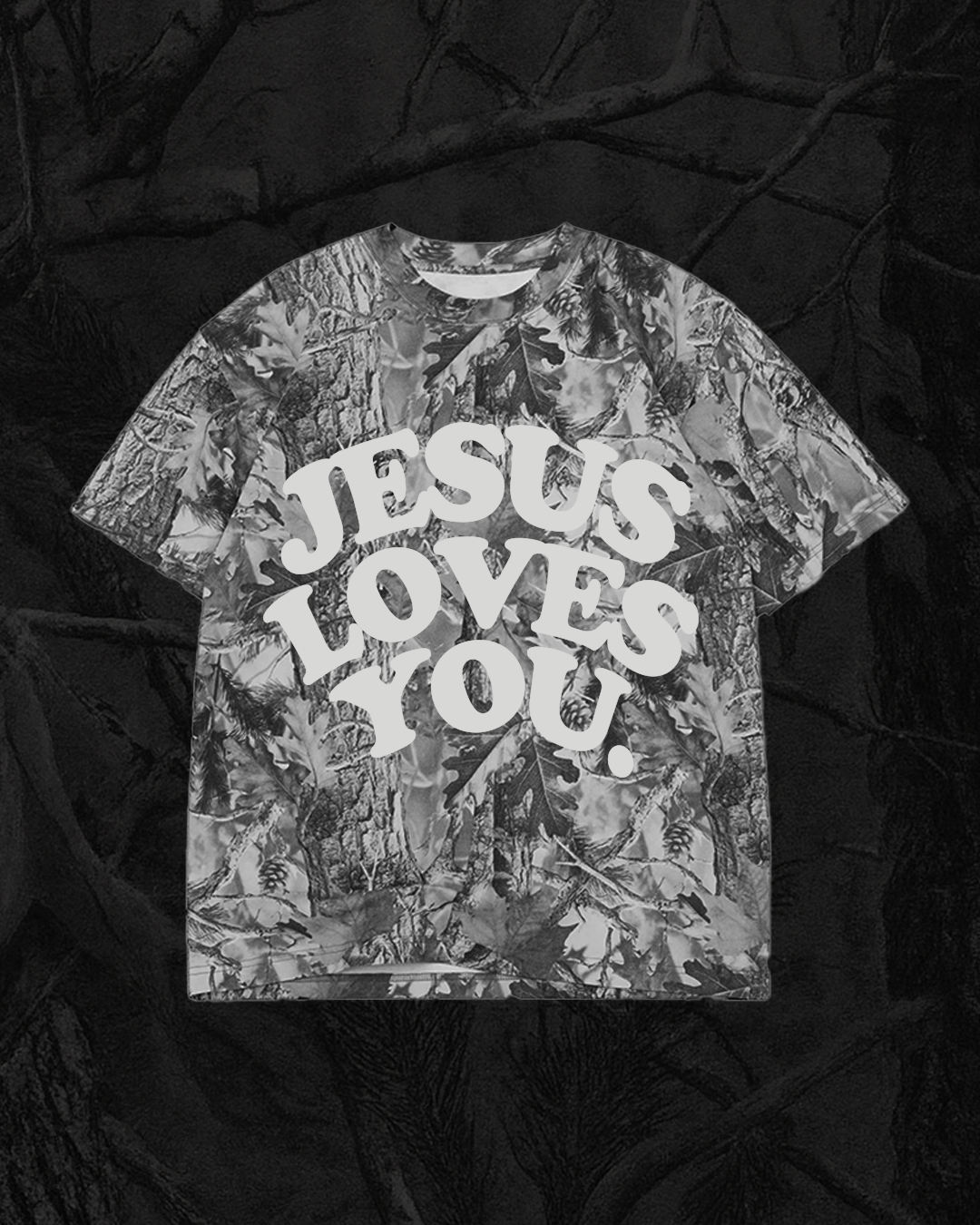 Jesus Loves You Camo Graphic Tee