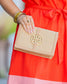Cecilia Circle Logo Handbag Natural - Caroline Hill