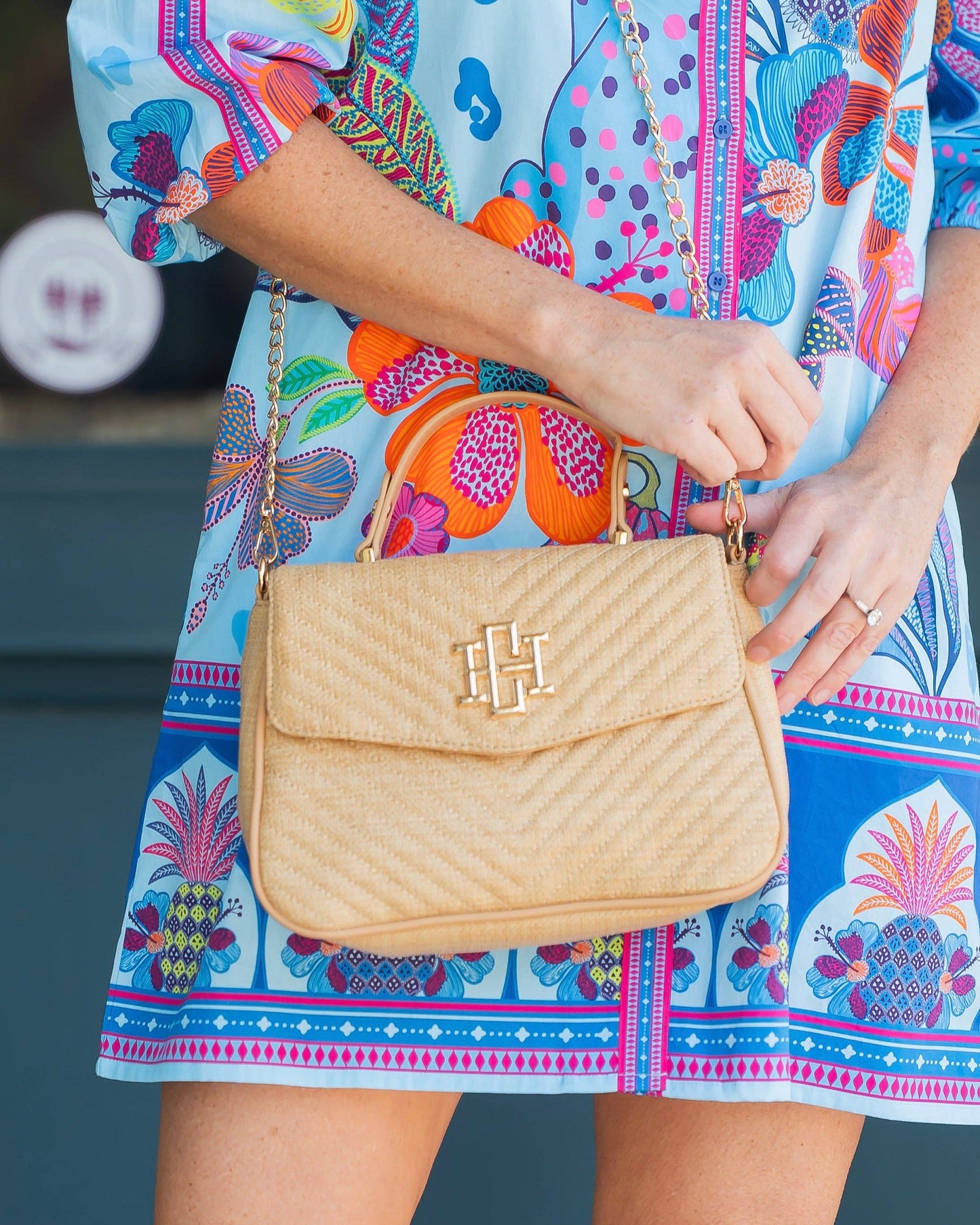 Sinclair Quilted Crossbody Natural - Caroline Hill