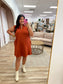 Ribbed Collared Dress - Curvy