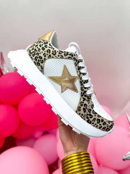 Leopard Nude Sneakers