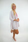 Pink Striped Quarter Sleeve Romper