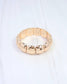 Charis Rounded Stretch Bracelet Gold