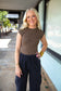 Short Sleeve Leopard Bodysuit