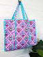 Purple Wildflowers Quilted Travel Tote