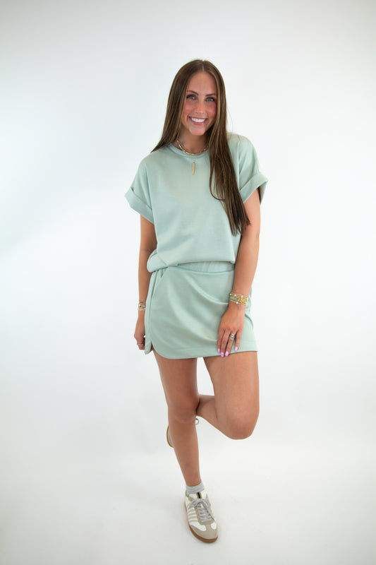 Slate V-Neck Short Sleeve