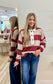 The Cranberry Stripe Pullover