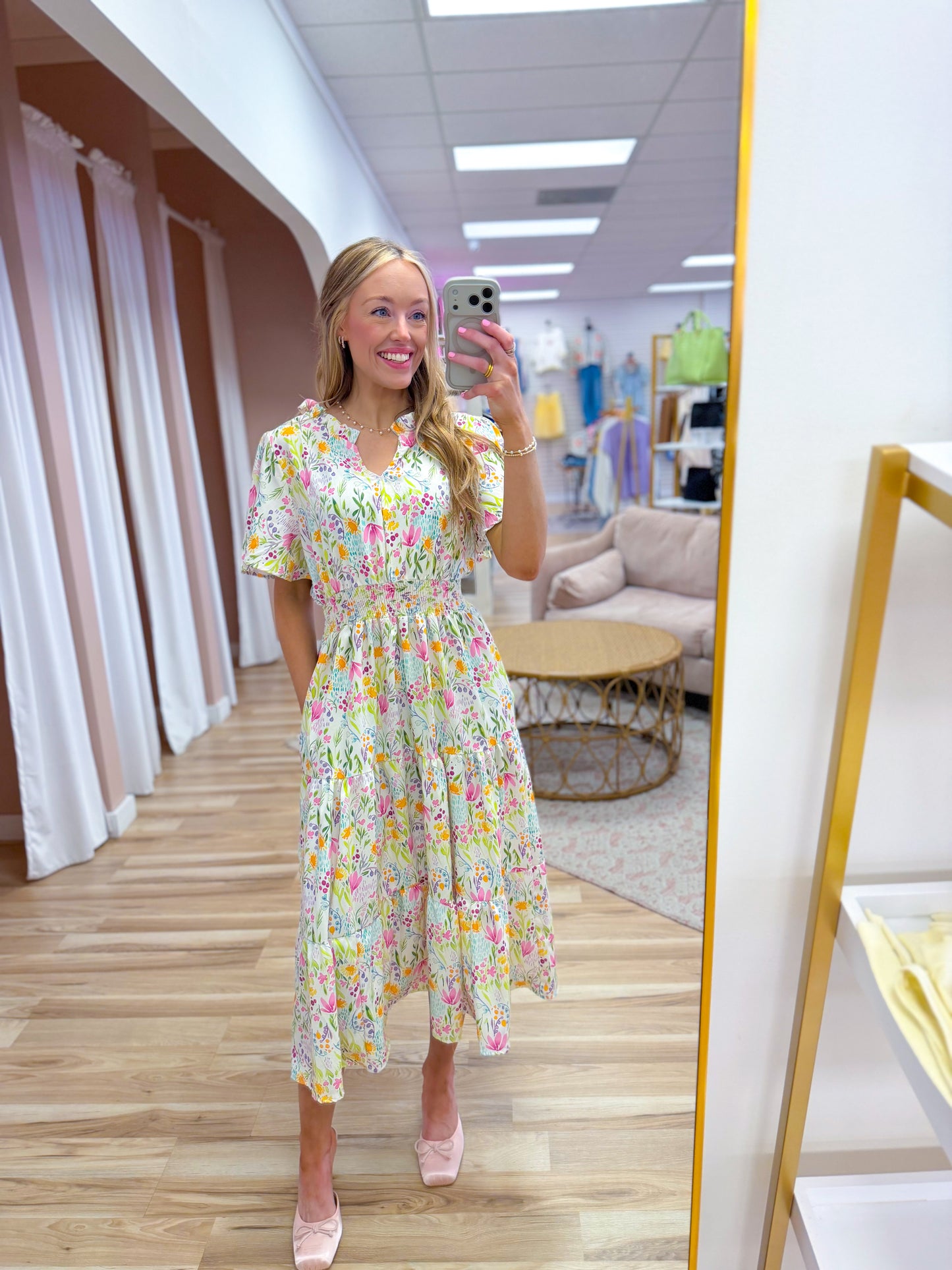 Mixed Garden Floral Maxi Dress
