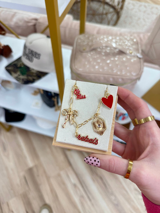 Rebs Paper Clip Charm Necklace