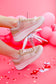 Blush Stitch Platform Sneaker