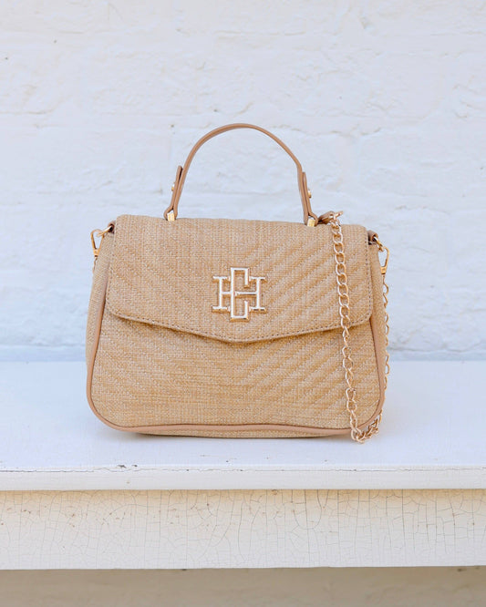 Sinclair Quilted Crossbody Natural - Caroline Hill
