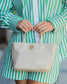 Maren Mini Tote Woven Almond-Caroline Hill