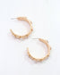 Frazee Pearl Hoop Worn Gold: Default