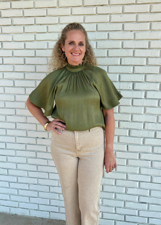Olive Glow Blouse