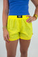 Neon Yellow Lulu Mac Shorts