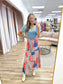 Orange Patchwork Printed Skirt