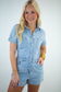 Festival Light Wash Denim Romper