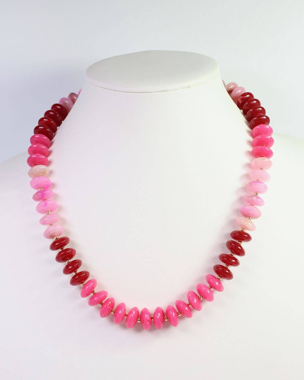 Belfast Stone Necklace Pink