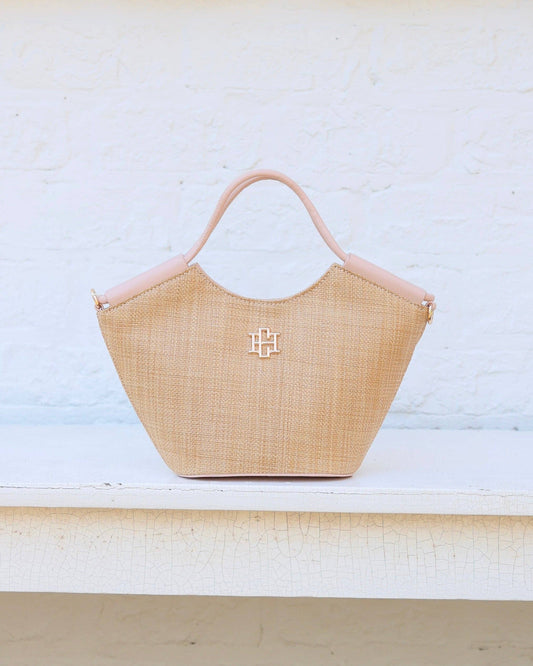 Leland Mini Tote Natural Blush - Caroline Hill