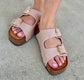 Blush Buckle Sandals