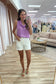 Front Pocket Denim Shorts