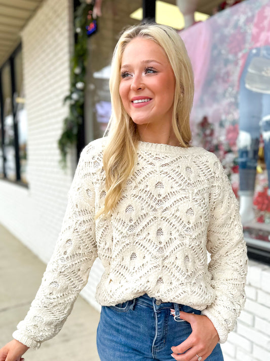 Soft Knit Ivory Sweater