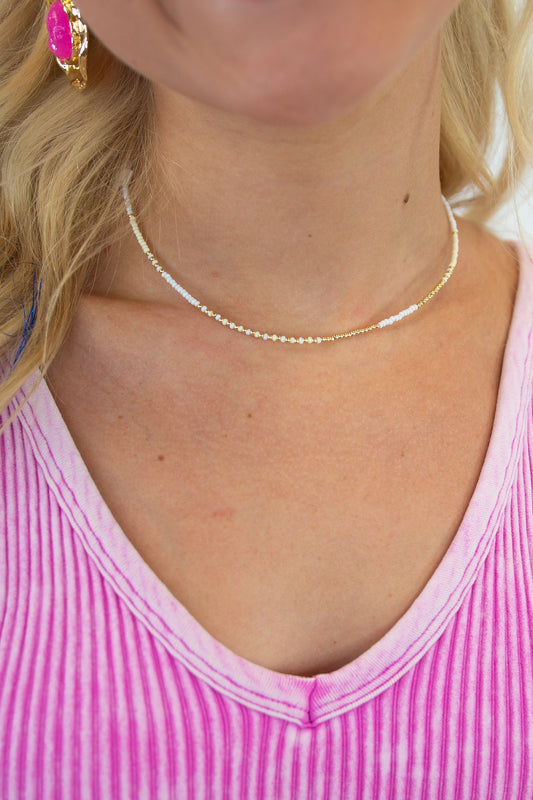 Mixed Seed Bead Necklace