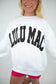 White/Black Lulu Mac Graphic Pullover