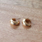 Gold Teardrop Hoop Earrings