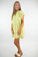 Lime Button Up Dress