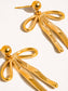 Oliver 18K Gold Non-Tarnish Bow Dangle Earring